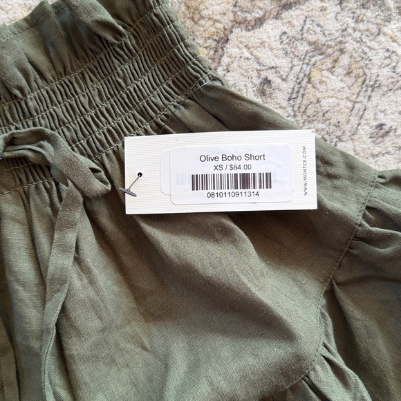 Montce Olive Boho Shorts - Picture 3 of 5
